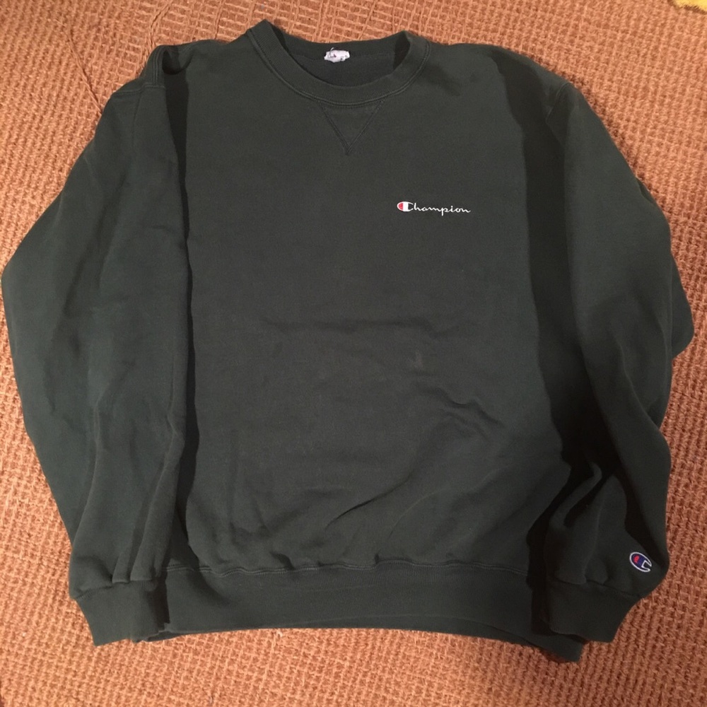 90s Vintage Green Champion Crewneck Sweatshirt